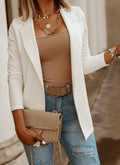 Women's Fall Casual Long Sleeve Blazer + Jacket 2026 | Trendy Jacket - Black