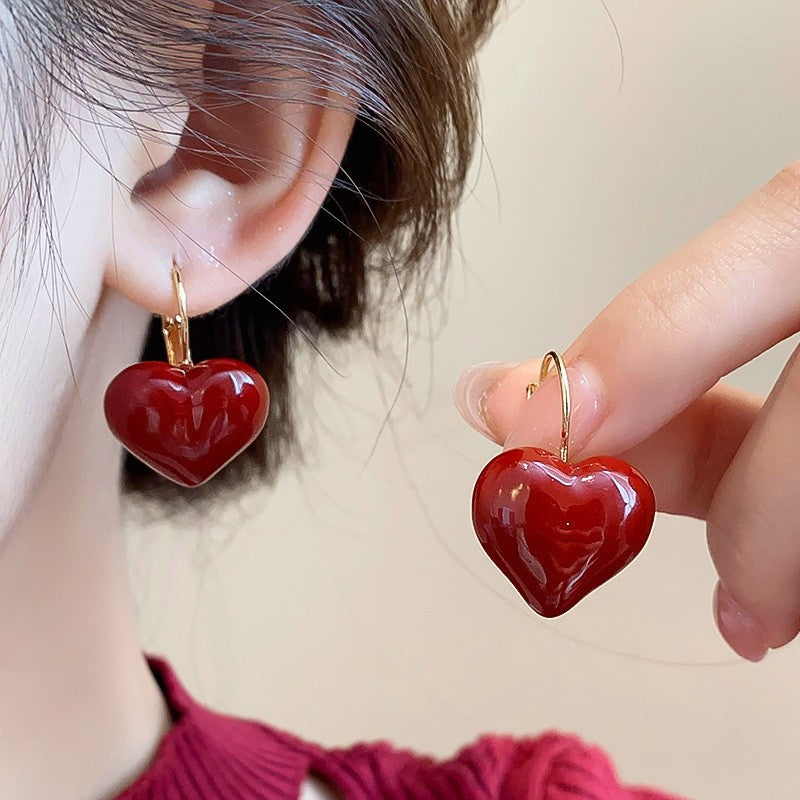Chinese New Year Red Koi Fish Statement Earrings - view 10