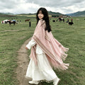 Women's Ethnic Shawl + Cape 2026 - Yellow