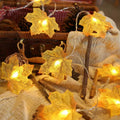 Thanksgiving Maple Leaf Light String LED Battery Box Colored Light String Garden Thanksgiving Harvest Festival Decorative Pumpkin Maple Leaf Light String