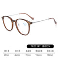 Beesfen RedNote Influencer Tea Brown Glasses Frame Prescription Frame Women Ultra-Light Blue-Light Glasses Cinnabar Sun With Glasses