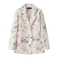 Women's Fall Korean School Loose Blazer + Top 2026 | Casual Blouse - Houndstooth Pants