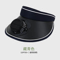 adult hat with fan, women's solar fan hat, charging dual-purpose sunshade, empty top, large brim, ko