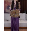 Summer Artistic Casual Wide Leg Pants + Shirt + Pants Set