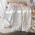 Girls' Bow Contrast Straight Pants - Cute Fall Pants