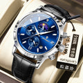 Swiss Brand Mens Watch Month Mutual Multifunction Chronograph Time Size Watch Quartz Watch Live Export Bestseller Drop Ship