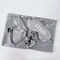 Custom Faux Silk Pillowcase Eyeshade Headband Hair Tie 4-Piece Set Wedding Gift Hair Care Gift Wholesale logo