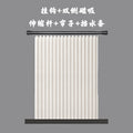 Shower curtain waterproof and mildew-proof curtain without punching invisible partition curtain European style double-sided magnetic imitation linen folding shower curtain