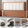 new bedside soft cushion modern home 2025 solid wood light luxury soft bag back panel thin backrest