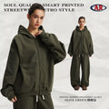 Men's Fall/Winter 430G Zip Fleece-Lined Thick Thermal Hoodie