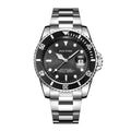 PINTIME Mens Watch Drop Ship Green Creek Ghost Self-Winding Mechanical Clear Base Quartz Watch Men Waterproof