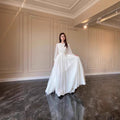 2026 Spring French Court Style White Double-Layer Chiffon Princess Ball Gown