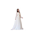2026 Spring French Court Style White Double-Layer Chiffon Princess Ball Gown