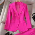 Women's Fall Korean Retro Fitted Jacket + Pants + Top Set 2026 - Emerald