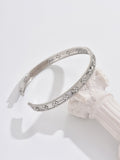 New Simple Bangle Four Leaf Clover Mini Set Crystal Western Light Luxury Trendy Bangle Crystal Lucky Flower Bracelet Hand Jewelry Item