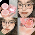 Cappuvini马卡龙软萌气垫腮红 低饱和纯欲风日常显白胭脂少女彩妆