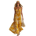 Floral Off-Shoulder Camisole Beach Dress, 2026 Summer