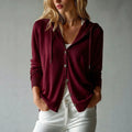 Women's Fall-Winter Fashion Long Sleeve Loose Cardigan 2026 | Layered Cardigan - White