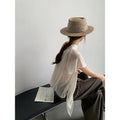 Summer Korean Designer Chiffon Tie-Front Shirt