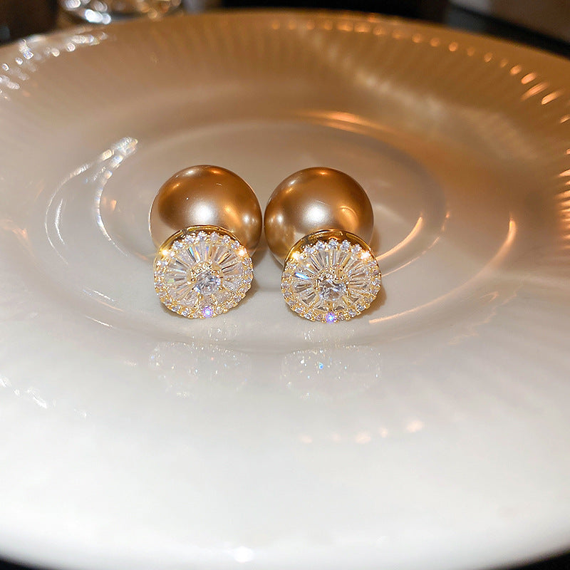 Vintage Silver-Tone Pearl Tassel Earrings - view 7
