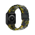 For Appleiwatch Watch Band New Import Butterfly Buckle 78 Third Gen 3 Bead Clear Apple Resin Band