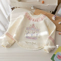 Girls' Lace Trim Embroidered Pullover Hoodie