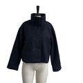 Women's Spring-Summer Elegant Stand Collar Loose Cropped Jacket 2026 - Black