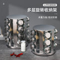 multi-layer stainless steel rotating spice rack nordic style kitchen special 360 degree turntable sp