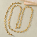 New Release Bestseller EU/US Import Stainless Chain Cutout Heart Spliced Simple Fashionable Necklace Bracelet Set