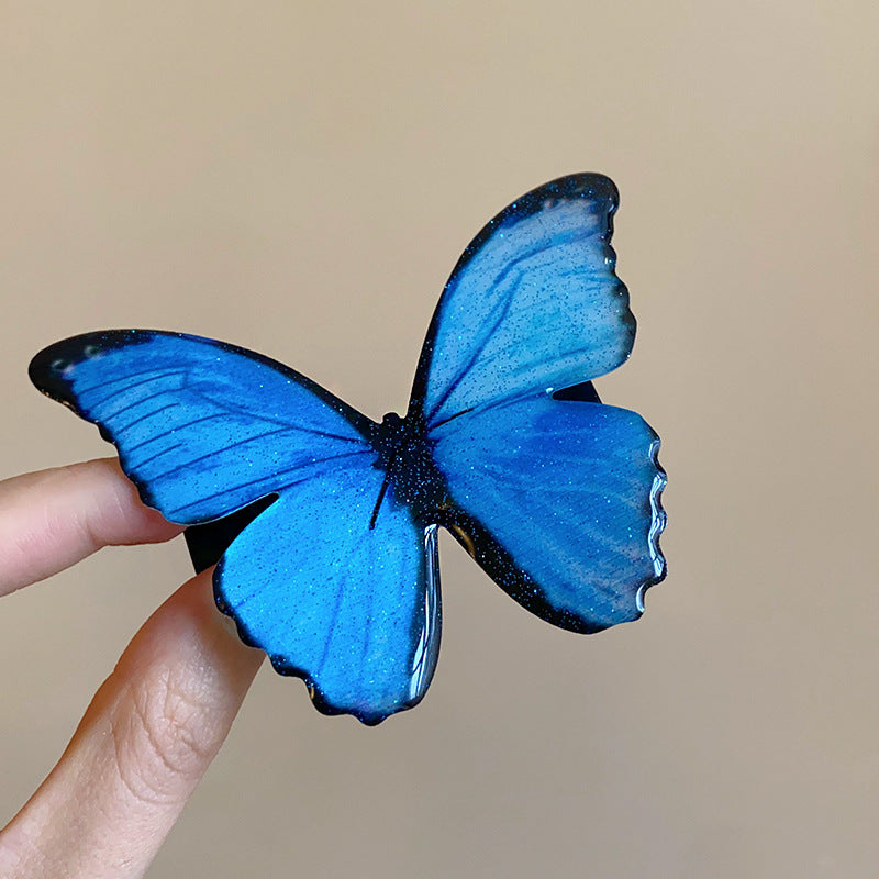Dreamy Blue Butterfly Hair Clip - view 7