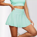 Sporty Casual Pleated Skirt + Short Skirt