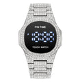 Item Time New Full Diamond Men Digital Watch Light Luxury Minimalist Men Watch Niche Premium Waterproof Watch Men