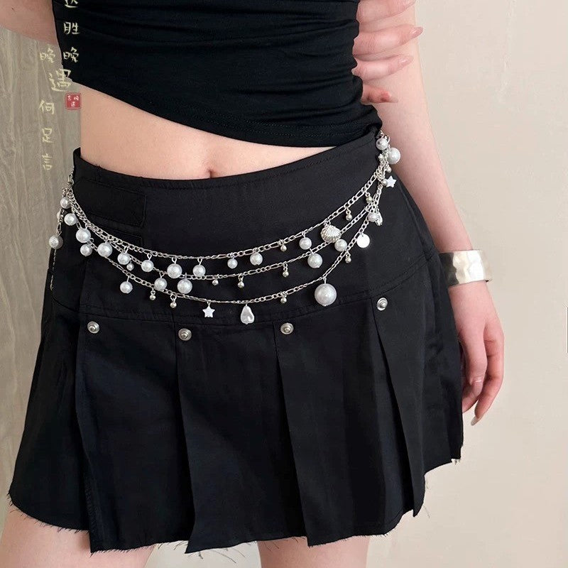 Round Portrait Tassel Waist Chain - view 2