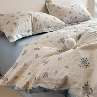 Violet Notes / 1.5m Bed - 4-Piece Flat Sheet - 200x230cm