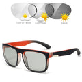 731 Sunglasses Iridescent Photochromic Night Vision Lens Sunglasses Western Outdoor Riding Elastic Paint Men Polarized Sunglasses