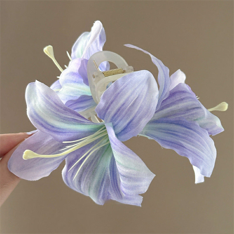 Realistic Lily Flower Hair Claw Clip - view 7