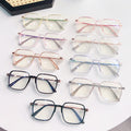 Overseas Photochromic Anti-Blue-Light Glasses Big Frame Stylish Fashionable Slender Sunglasses Can Fit Prescription Photochromic Plano