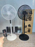 Solar Floor Fan - 16-Inch Remote Control with Timer