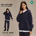 ARTIE Men's Retro Batik Distressed Washed Oversize Loose Fit Fleece-Lined Hoodie