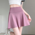 Summer Sporty Wool Pleated Short Skirt + Skirt