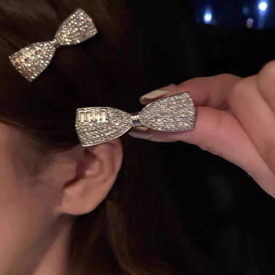 Korean Metal Bow Mini Hair Clip - view 11