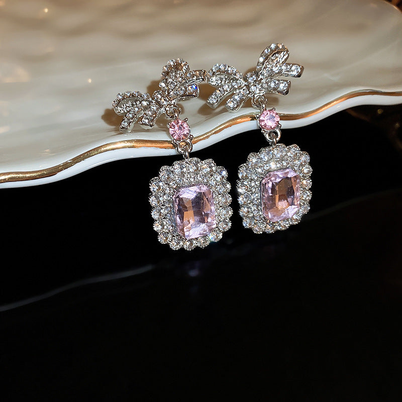 Vintage Rhinestone Flower Jewelry Set - view 7