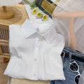 Korean Gentle Long Sleeve Lightweight Loose Cardigan + Shirt