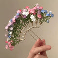 粉雾花仙~刘亦菲同款满天星发簪甜美气质古风簪子新中式新款发饰