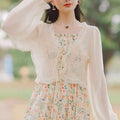 Women's Butterfly Bow Ruffle Shawl Cardigan
