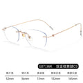 Beesfen Butterfly Shape No Rim Pure Titanium Frame 6071WK Height Smart Feel Rimless Glasses Frame Women Cinnabar Sun Glasses Wholesale