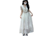 New Chinese Style Embroidered Dress for Women, Retro Fitted Graceful Long Dress