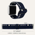New Fits Apple Watch iWatch Wrist Strap Woven Nylon Adjustable Day Lettering Clasp Apple Band