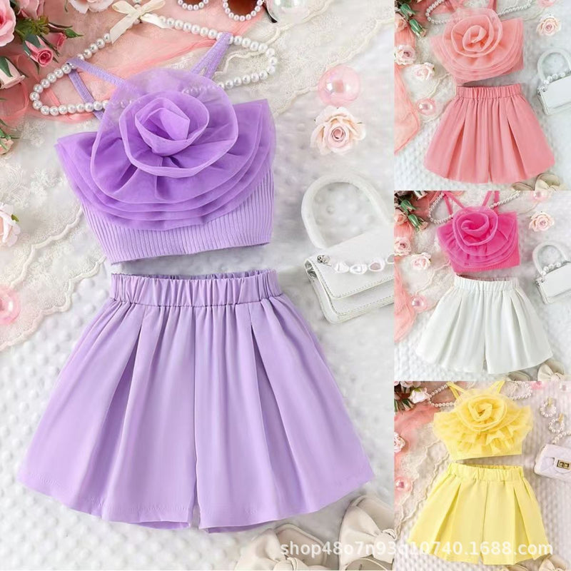 Girls Two-Piece Set Summer children's clothing ins sets kids