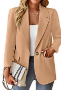 Women's Casual Fashion Lapel Collar Fitted Blazer 2026 - Black